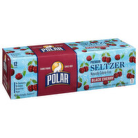 Polar Seltzer, Black Cherry, Premium, 12 Each