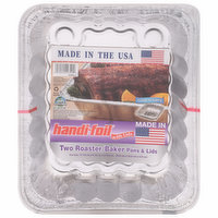 Handi-Foil Pans & Lids, Roaster/Baker, 2 Each