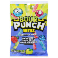 Sour Punch Candy, Assorted Flavors, Bites, 5 Ounce