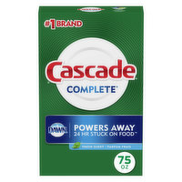 Cascade Powder Dishwasher Detergent, Fresh Scent, 75 ounces, 75 Ounce