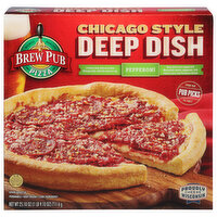 Brew Pub Pizza Pizza, Chicago Style Deep Dish, Pepperoni, 25.1 Ounce