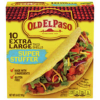 Old El Paso Super Stuffer Taco Shells, Extra Large, 10 Each