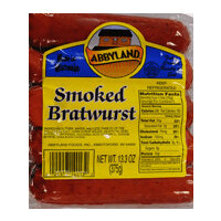 Abbyland Smoked Brats, 13.3 Ounce