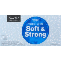 Essential Everyday Facial Tissues, Premium, White, Two-Ply, 160 Each