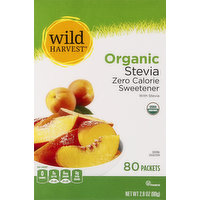 Wild Harvest Sweetener, Organic, Zero Calorie, Stevia, 80 Each
