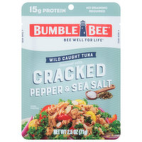 Bumble Bee Tuna, Cracked Pepper & Sea Salt, Wild Caught, 2.5 Ounce