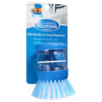 Cleaning Solutions Dish Brush with Soap Dispenser, 1 Each