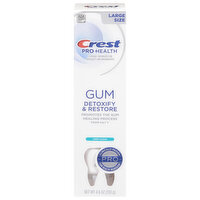 Crest Pro-Health Toothpaste, Fluoride, Gum, Detoxify & Restore, Deep Clean, Large Size, 4.6 Ounce