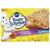 Toaster Scrambles Toaster Scrambles Pastries, Pork Shoulder Bacon & Sausage, 4 Each