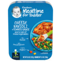 Gerber Mealtime for Toddler Ravioli, Cheese, Toddler (12+ Months), 6.6 Ounce