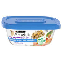 Beneful Chopped Blends Dog Food, with Turkey, Sweet Potatoes, Brown Rice & Spinach, 10 Ounce