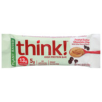 Think! High Protein Bar, Peanut Butter Chocolate Chip, Plant Based, 1.76 Ounce