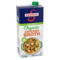 Swanson® Organic 100% Natural, Low Sodium Chicken Broth, 32 Ounce