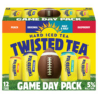 Twisted Tea Hard Iced Tea, Game Day Pack, Variety Pack, 12 Each
