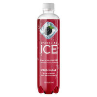 Sparkling Ice Sparkling Water, Zero Sugar, Black Raspberry, 17 Fluid ounce