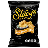 Stacy's Pita Chips, Parmesan Garlic & Herb, Baked, 7.33 Ounce