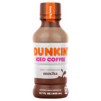 DUNKIN' DONUTS Mocha Coffee & Milk Beverage, 13.7 Fluid ounce