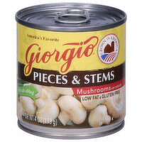 Giorgio Mushrooms, Pieces & Stems, 4 Ounce