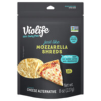 Violife Cheese Alternative, Mozzarella Shreds, 8 Ounce