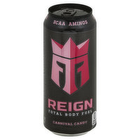 Reign Total Body Fuel Energy Drink, Carnival Candy, 16 Ounce
