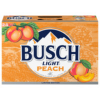 Busch Light Beer, Peach, 24 Each