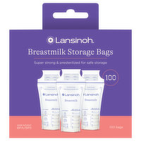 Lansinoh Breastmilk Storage Bags, 100 Each