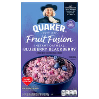 Quaker Fruit Fusion Instant Oatmeal, Blueberry Blackberry, 6 Each