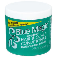 Blue Magic Conditioner, Hair & Scalp, Bergamot, 12 Ounce