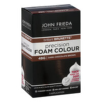 John Frieda Brilliant Brunette Foam Colour, Precision, Dark Chocolate Brown 4BG, 1 Each