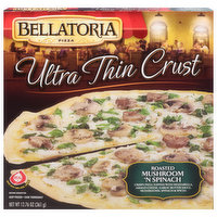 Bellatoria Pizza, Ultra Thin Crust, Roasted Mushroom 'N Spinach, 12.76 Ounce