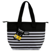 Igloo Cooler Bag, Mini Essential Tote, Black & White Stripes, 1 Each