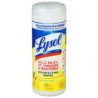 Lysol Disinfecting Wipes, Lemon & Lime Blossom Scent, 35 Each