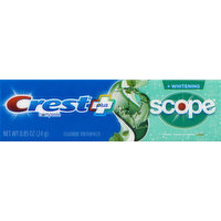 Crest Toothpaste, Fluoride, Minty Fresh Striped, +Whitening, Complete, Scope, 0.85 Ounce