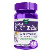 Vicks Vicks PURE Zzzs Melatonin Sleep Aid Gummies, 1mg, Dietary Supplement, 48 Ct, 48 Each
