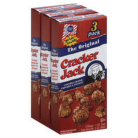 Cracker Jack Popcorn & Peanuts, Caramel Coated, The Original, 3 Each