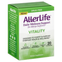 AllerLife Daily Wellness Support, Drug-Free, Vitality, Capsules, 20 Each