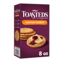 Toasteds Crackers, Harvest Wheat, 8 Ounce