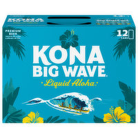 Kona Big Wave Beer, Premium, Liquid Aloha, 12 Each