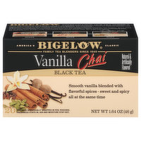 Bigelow Black Tea, Vanilla Chai, Tea Bags, 20 Each