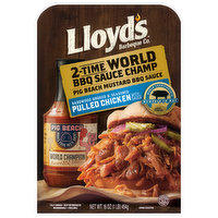 Lloyd's Pulled Chicken, with Sauce, Hardwood Smoked & Seasoned, 16 Ounce