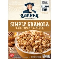 Quaker Simply Granola, Oats, Honey & Almonds, 28 Ounce