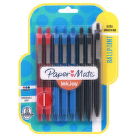 Paper Mate InkJoy Pens, Ballpoint, Assorted Ink Colors, Medium Point, 8 Each