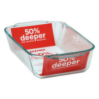 Pyrex Baking Dish, Deep Glass, 3.1 Quart,, 1 Each