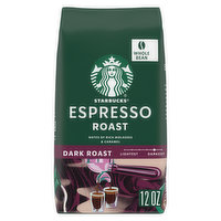 Starbucks Whole Bean Coffee, Espresso Roast, Dark Roast, 12 Ounce