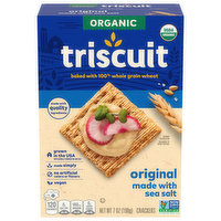 TRISCUIT Organic Original Whole Grain Wheat Crackers, 7 Ounce