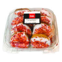 Cub Bakery Iced with Sprinkles Cake Donut, 8 Count, 1 Each