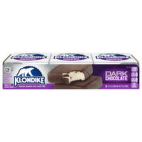 Klondike Frozen Dairy Dessert, Dark Chocolatey, Vanilla, Bar, 6 Each