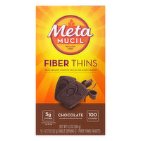 Metamucil Fiber Thins, Chocolate, 12 Each