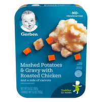 Gerber Mashed Potatoes & Gravy with Roasted Chicken, Toddler, 12+ Months,, 6.6 Ounce