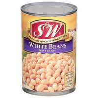 S&W White Beans, Navy Beans, 15.5 Ounce